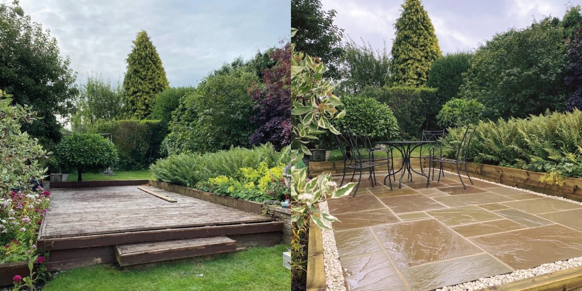 Patio Aylestone Before and After
