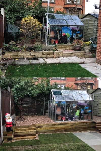 Greenhouse Before and After