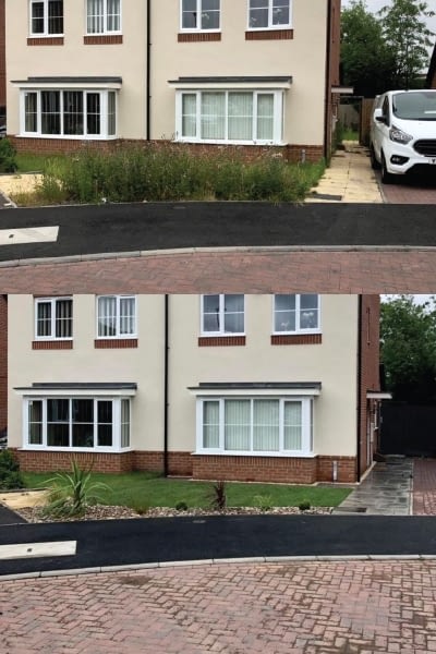 Small Front Garden Before and After