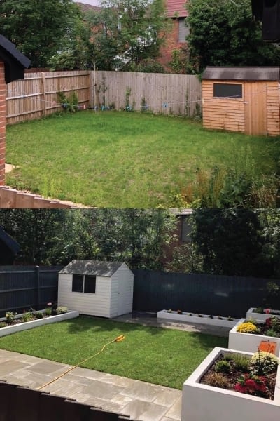 Garden Shed 2 Before and After