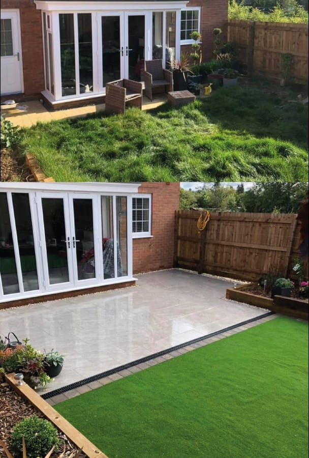 Kibworth 2 before and after